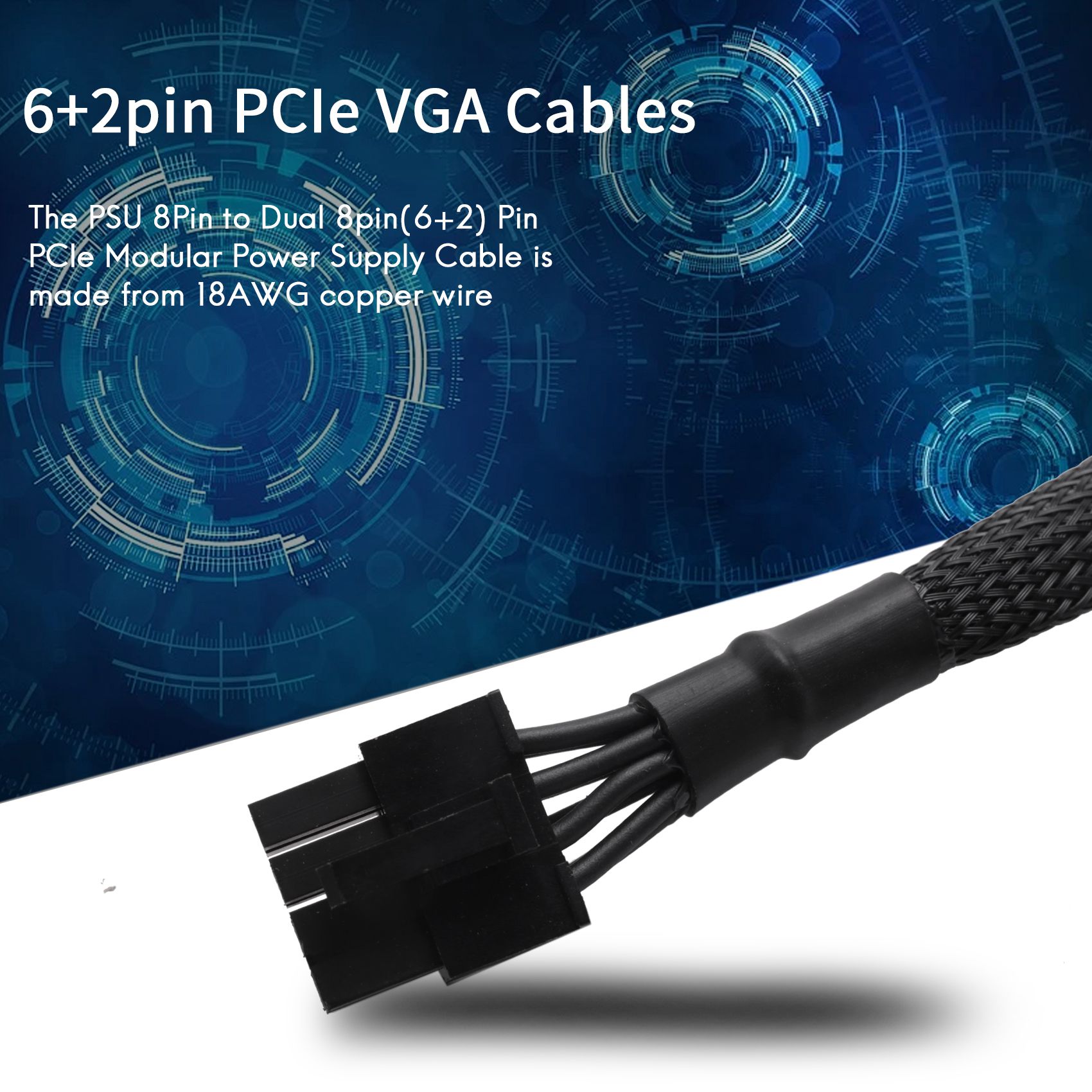 Advanced! PSU 8Pin to Dual 8Pi - đánh giá và giá Modular Power Supply