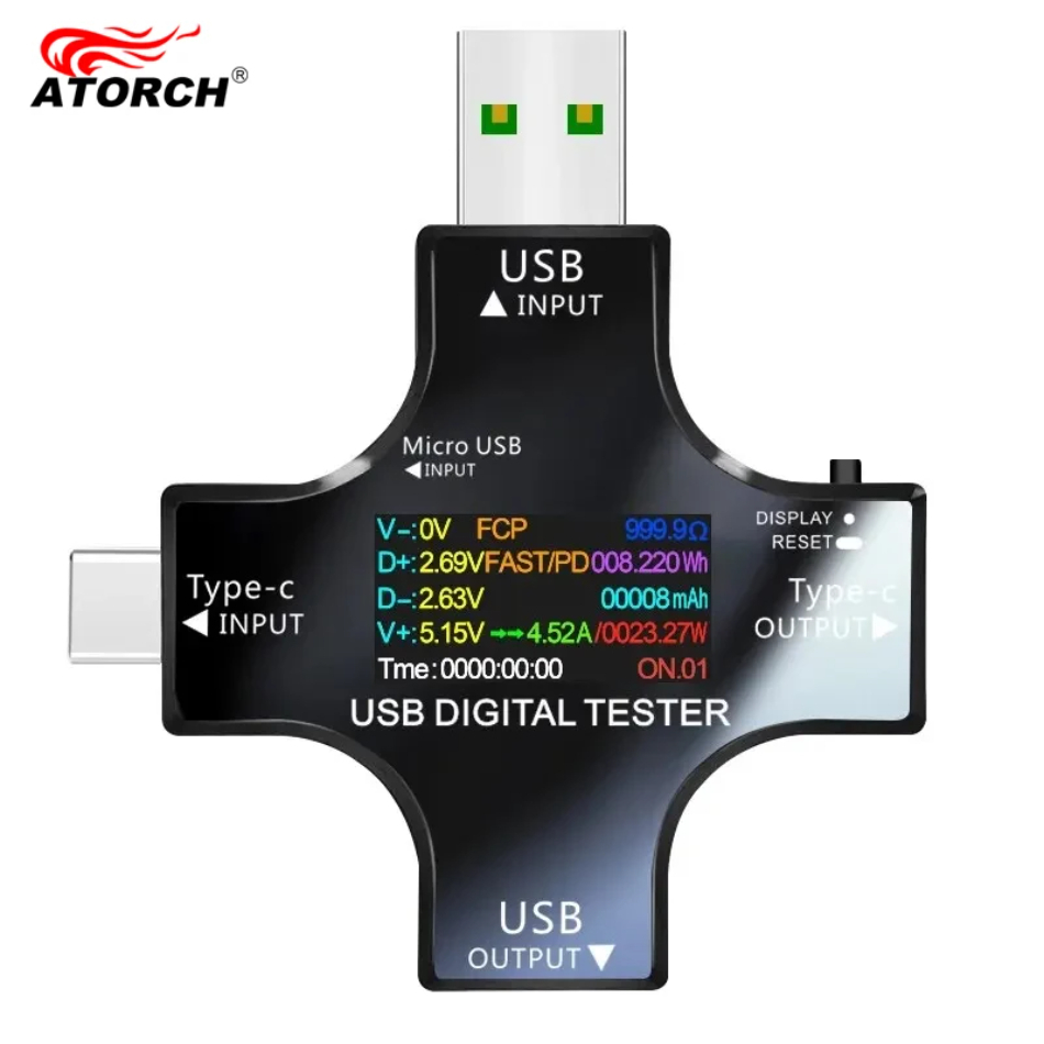 USB Tester DC Type-C PD Digita - đánh giá và giá Power Supply Tester