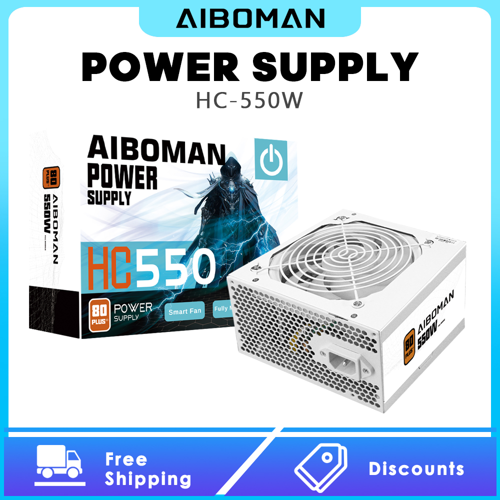 AIBOMAN Power Supply 550W 80PL - đánh giá và giá Power Supply 750W
