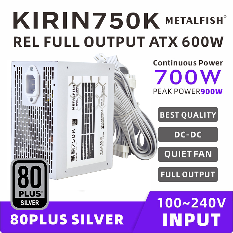 METALFISH KIRIN750K White Chas - đánh giá và giá Power Supply 750W