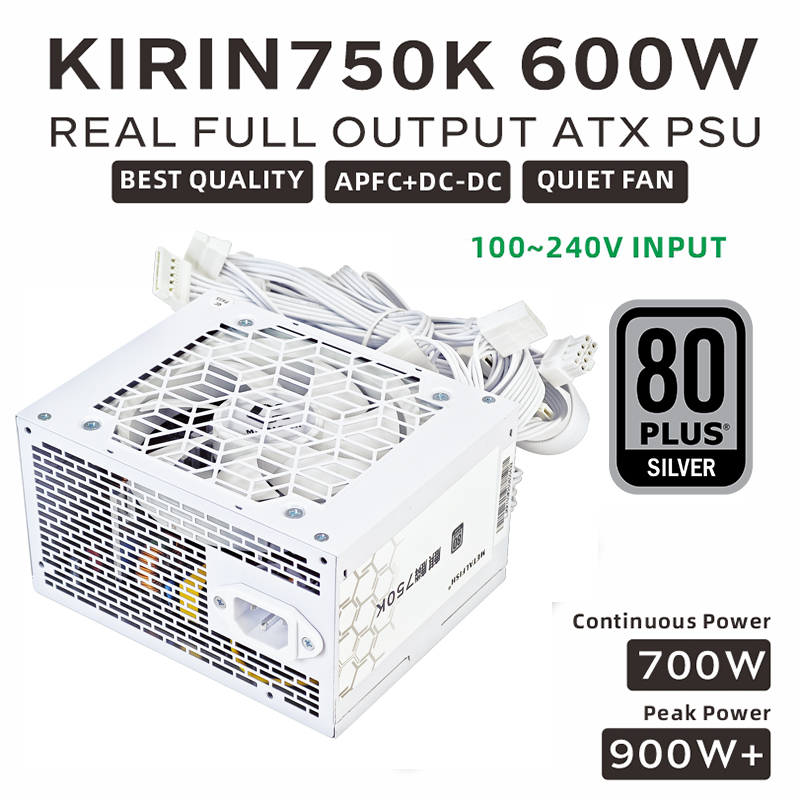 METALFISH KIRIN750K White Chas - đánh giá và giá Power Supply 750W